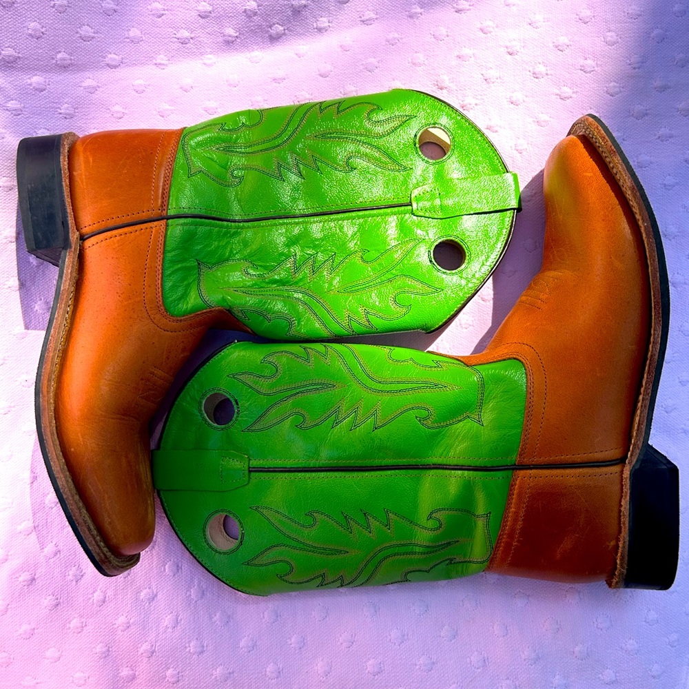 Old West Green Boots BSY1853 size 060